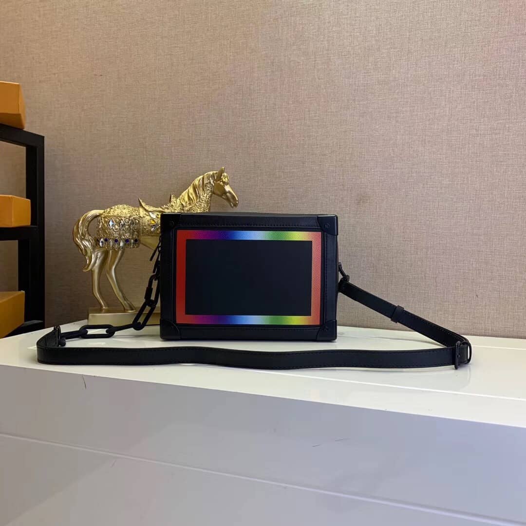 Louis Vuitton Soft Trunk Taiga Leather Rainbow Replica M30341 - DEEPREPS