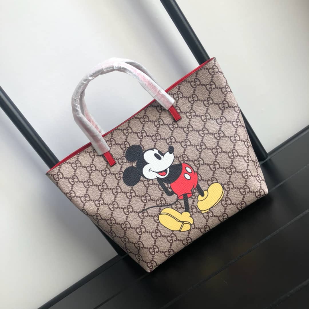 Gucci Children GG Supreme Canvas Replica Tote Brown 410812 - DEEPREPS