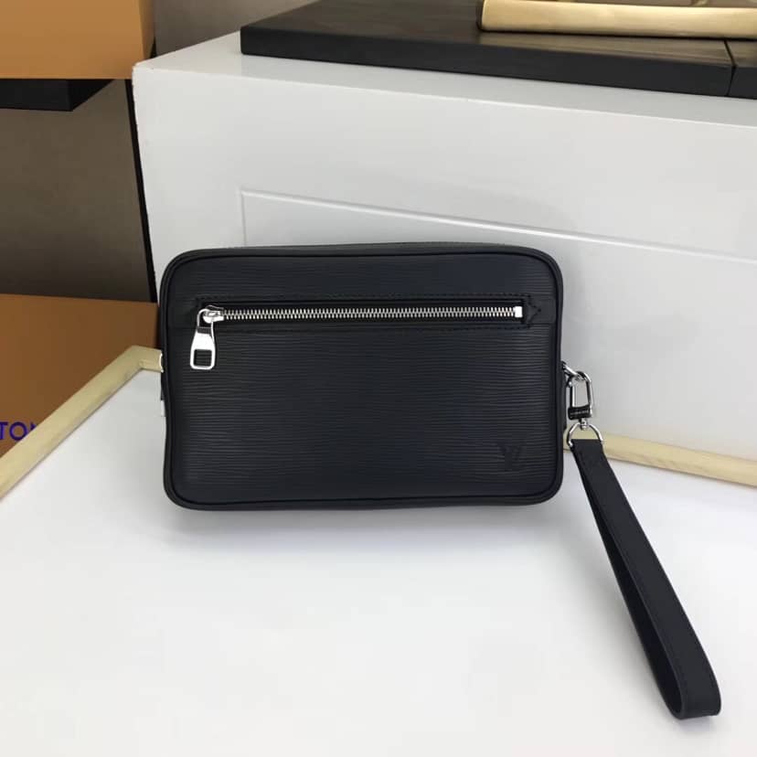 Louis Vuitton Kasai Clutch Epi Leather Replica Black M51726 - DEEPREPS