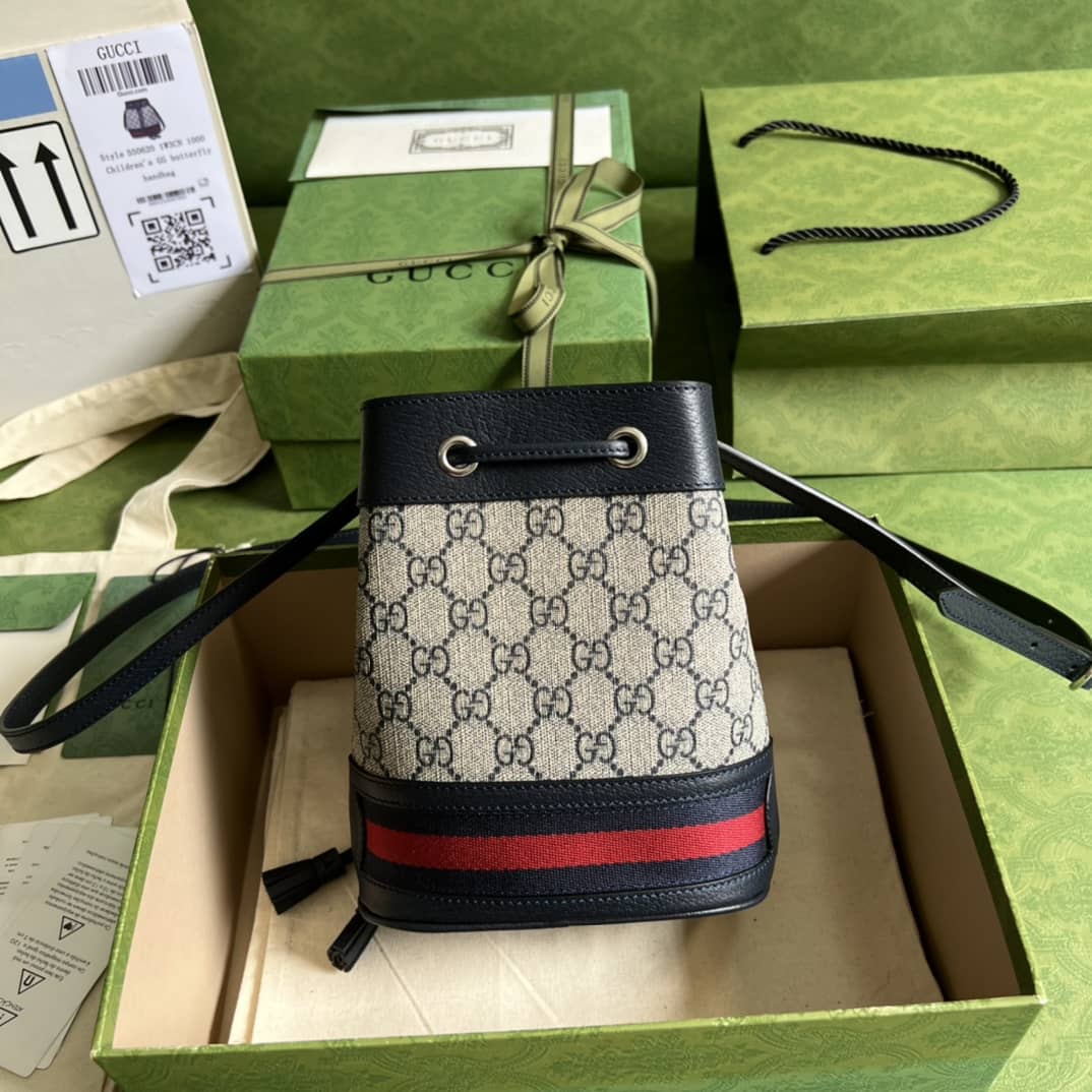 Gucci Ophidia Mini GG Supreme 550620 Replica Bucket Bag - DEEPREPS