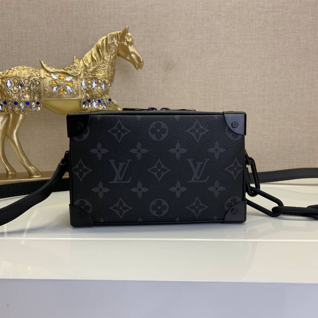 Louis Vuitton Monogram Eclipse Mini Soft Trunk Replica Bag M44735 - DEEPREPS