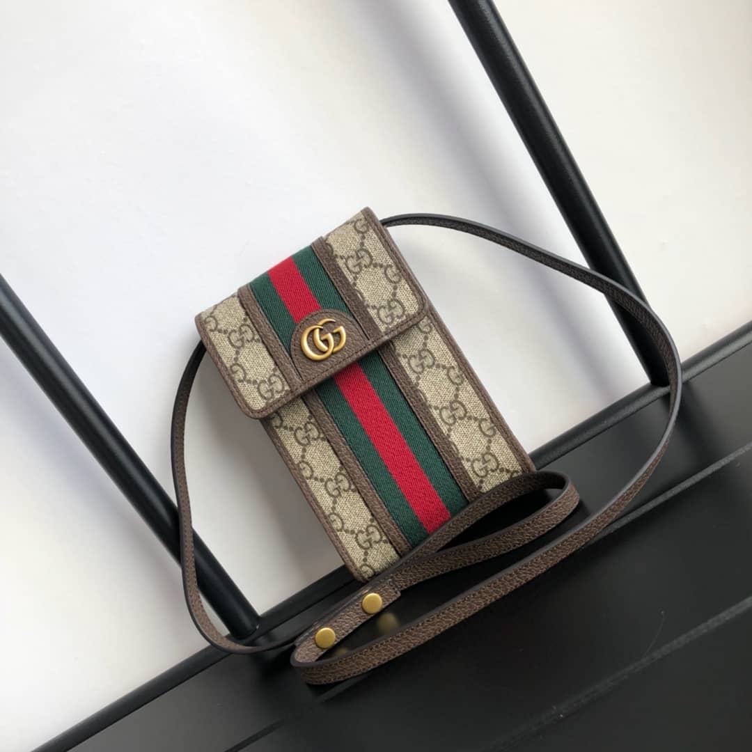 Gucci Ophidia GG Mini Bag Replica Brown 625757 - DEEPREPS
