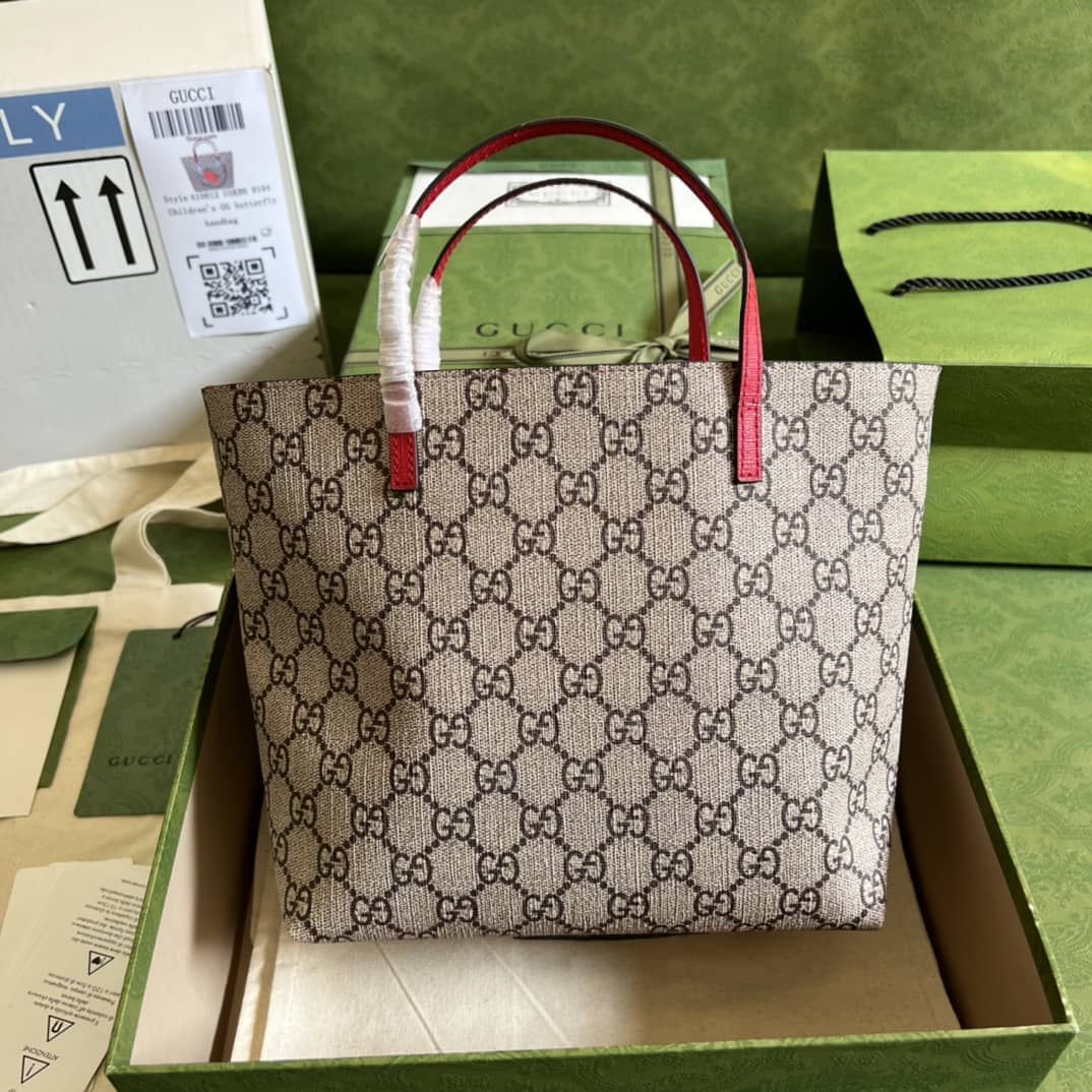 Gucci Children Strawberry Print Tote 410812 Replica Bag - DEEPREPS