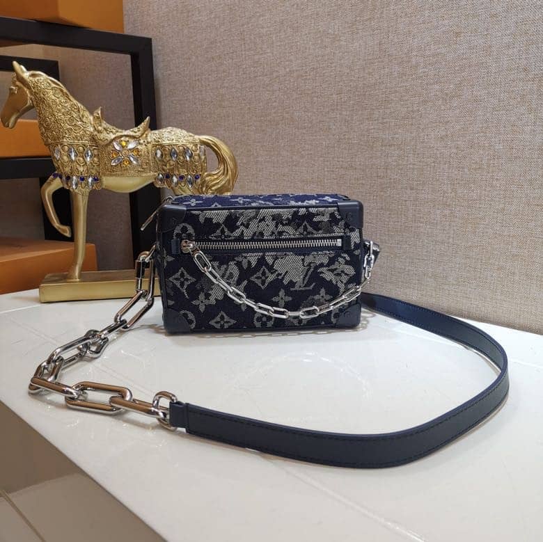 Louis Vuitton Mini Soft Trunk Monogram Tapestry Canvas Replica Bag M80033 - DEEPREPS