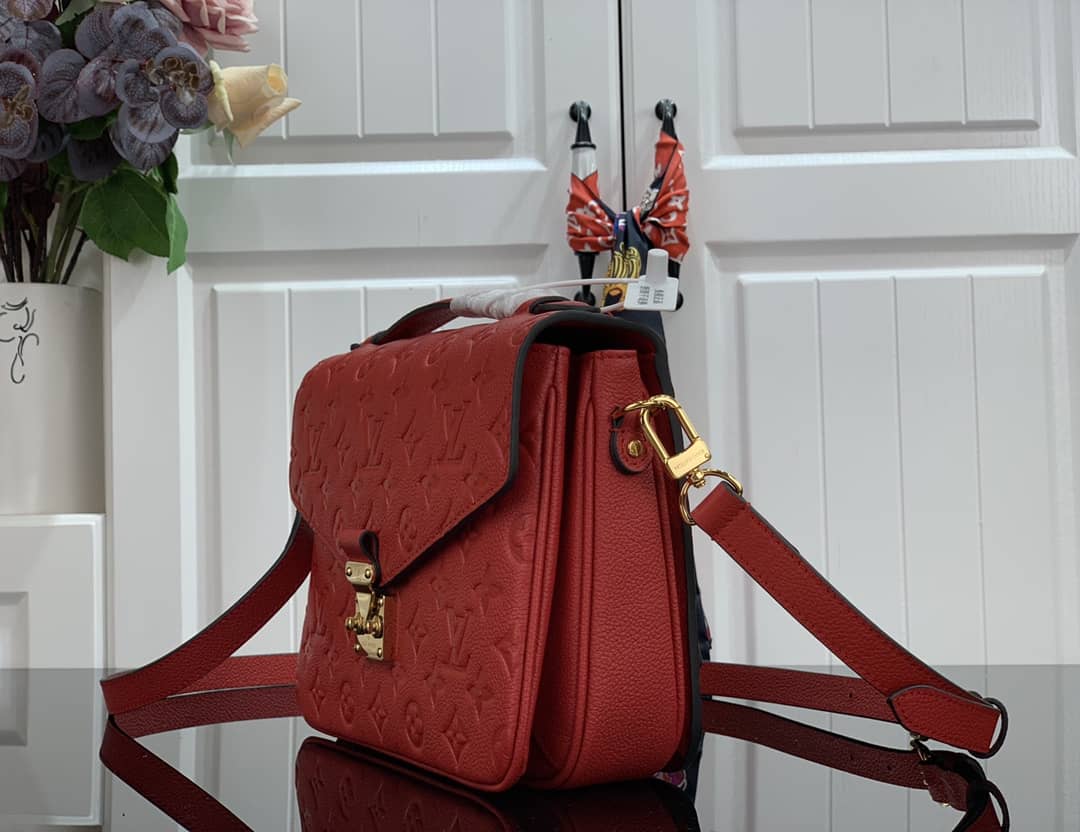 Louis Vuitton Pochette Metis Marine Leather Red M44071 Replica Shoulder Bag - DEEPREPS