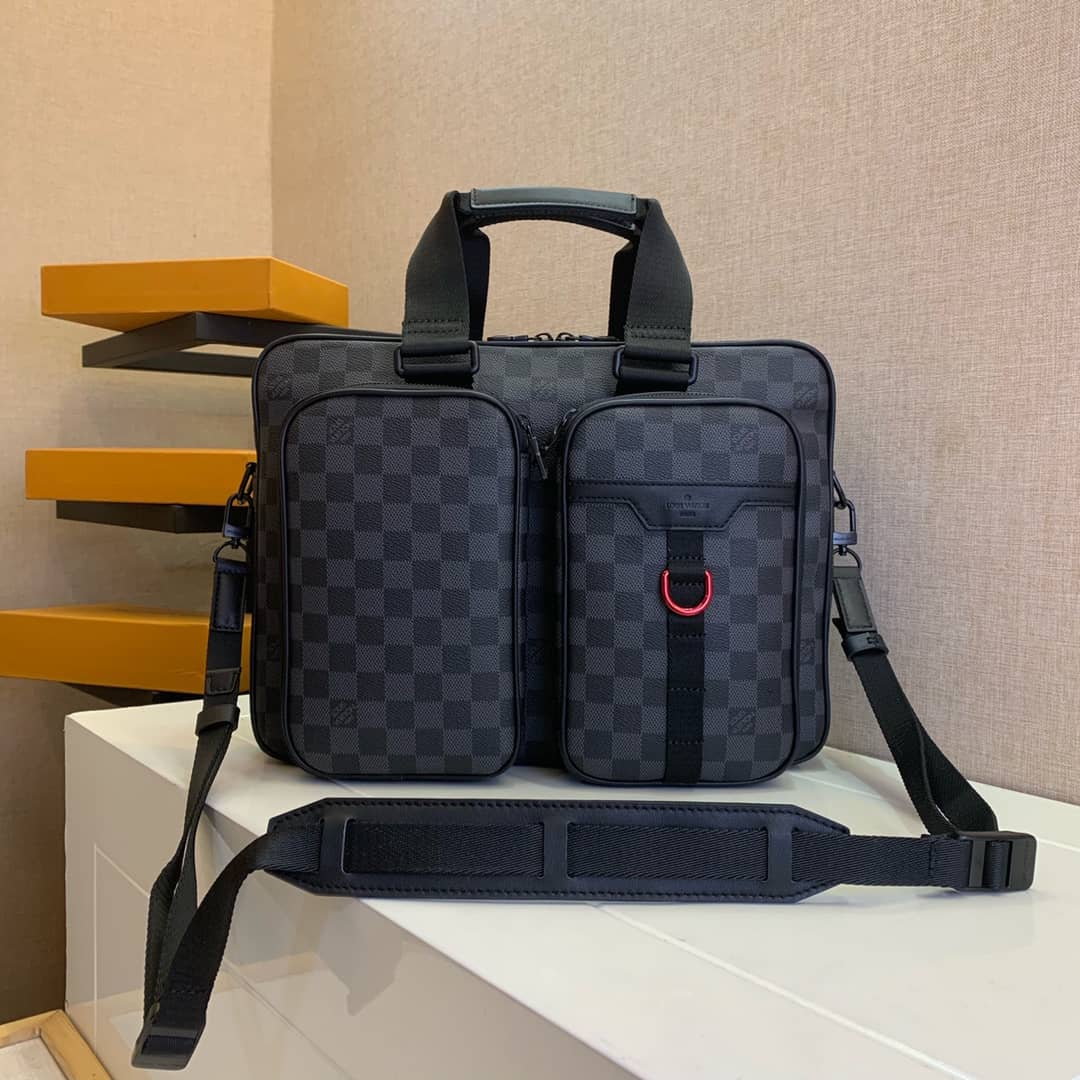 Louis Vuitton Damier Graphite Coated Canvas Utility Business Bag Replica N40278 - DEEPREPS