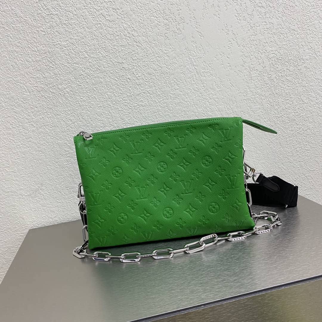 Cheap Louis Vuitton Chain Clutch Bag Green Online - DEEPREPS