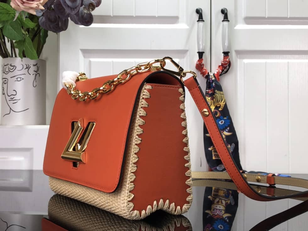 Louis Vuitton Twist MM Raffia Replica Bag M57648 - DEEPREPS