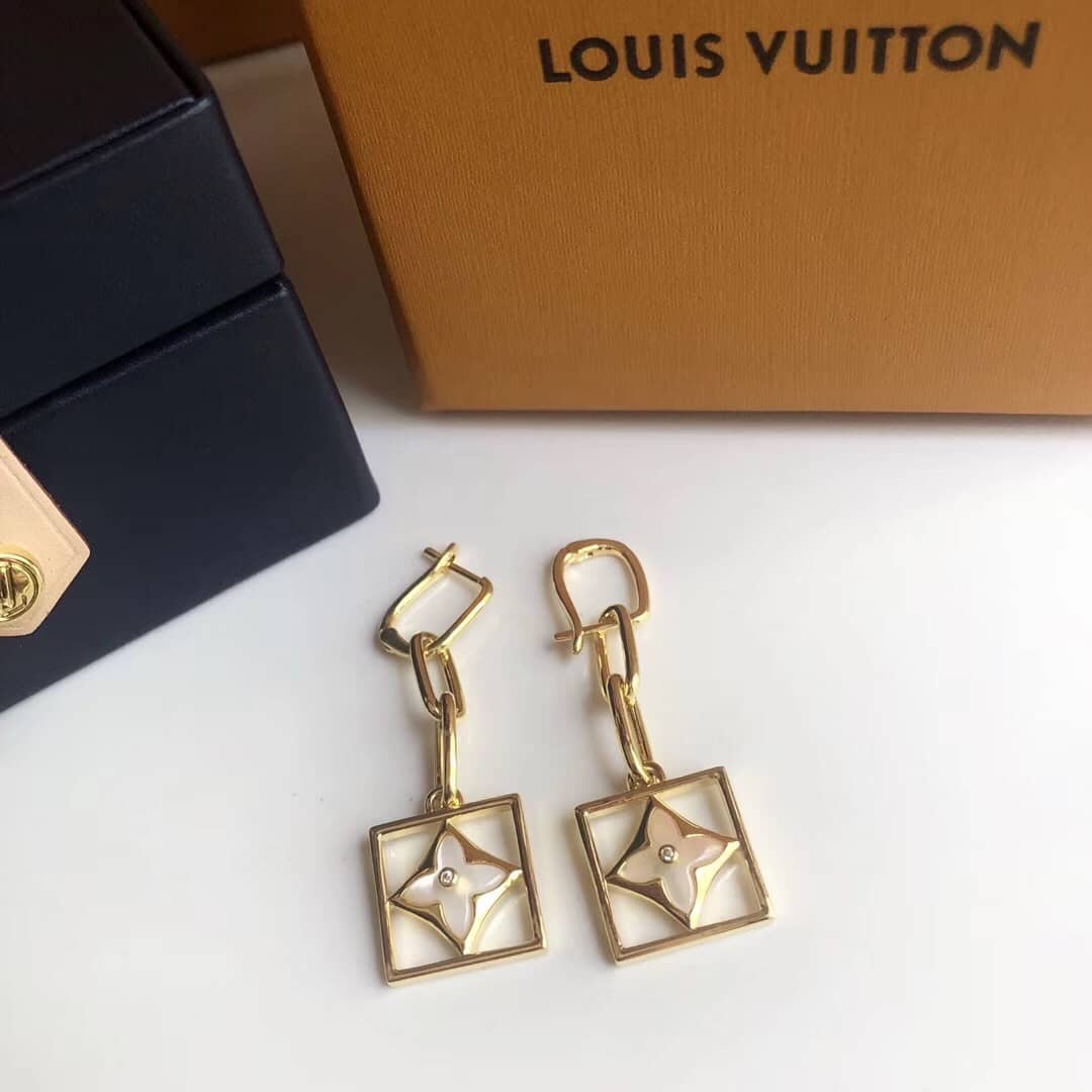 LV Hoop Earrings Dupe Logo AAA+ - DEEPREPS