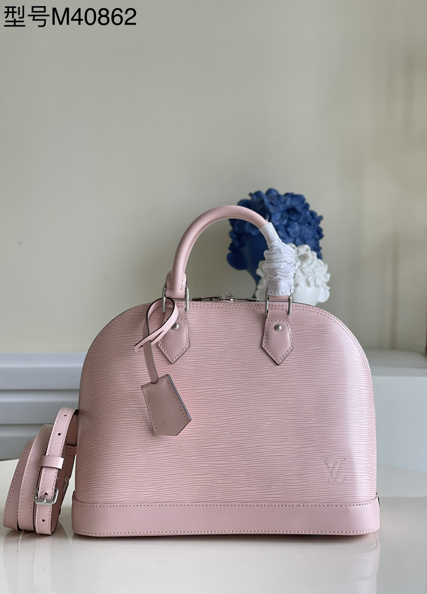 Top original M40862 pink ALMA small handbag rep - DEEPREPS