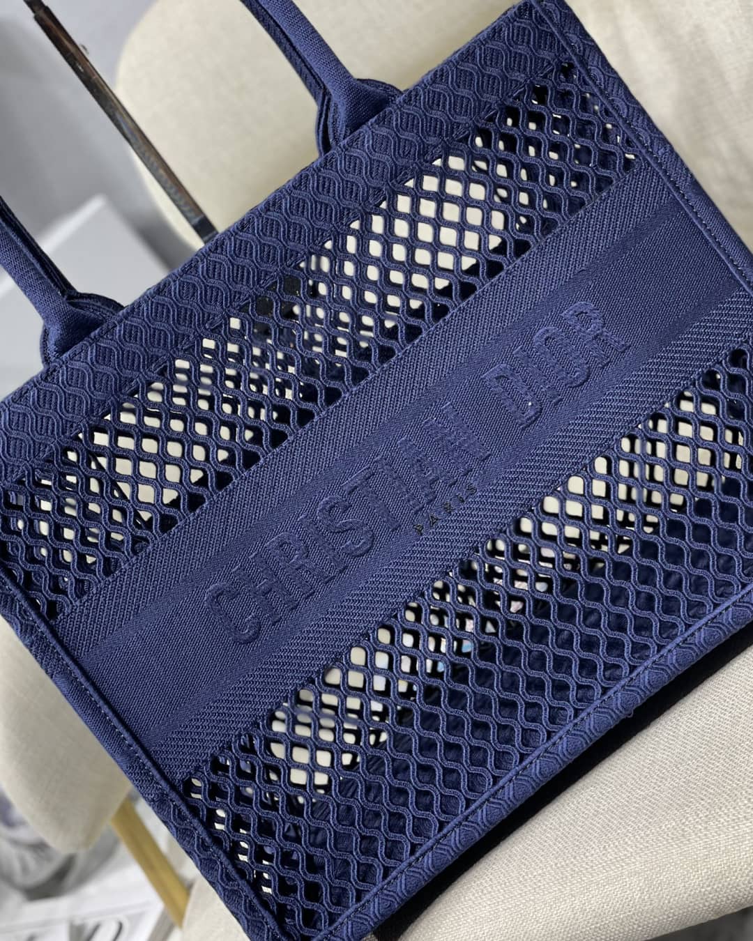 Christian Dior Mesh Book Tote Bag Dupe - DEEPREPS