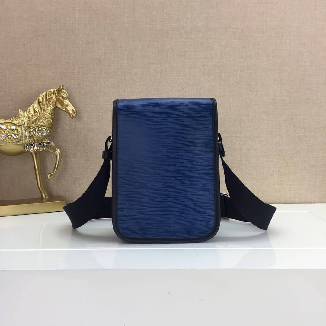 Louis Vuitton EPI Downtown BB Messenger Bag Replica Blue M53497 - DEEPREPS