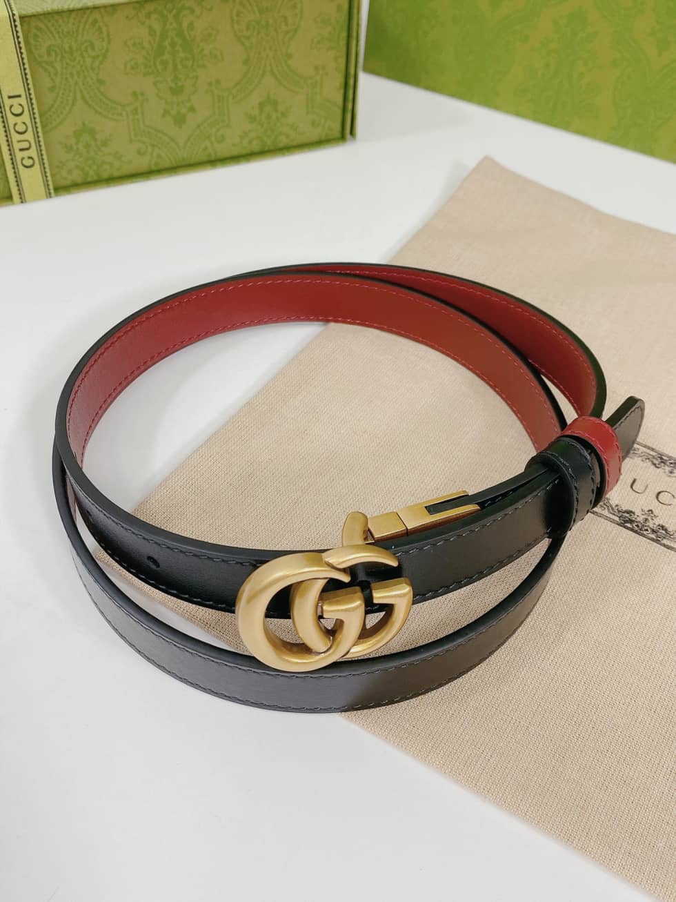 Fake Gucci Logo Belt 20mm For Lady - DEEPREPS