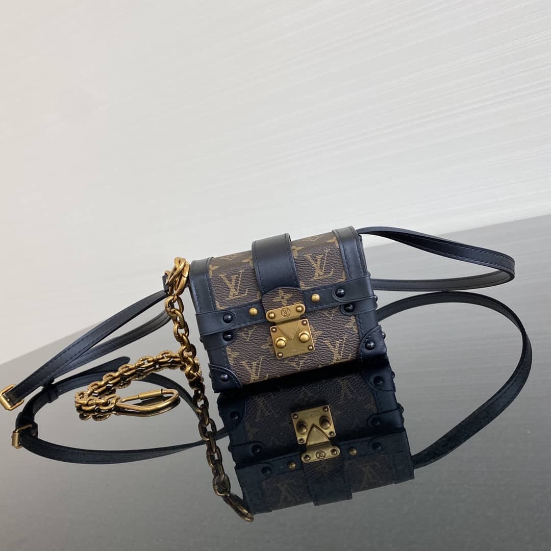 Louis Vuitton Mini Trunk Monogram Canvas Key Chain Replica Bag 44188M - DEEPREPS
