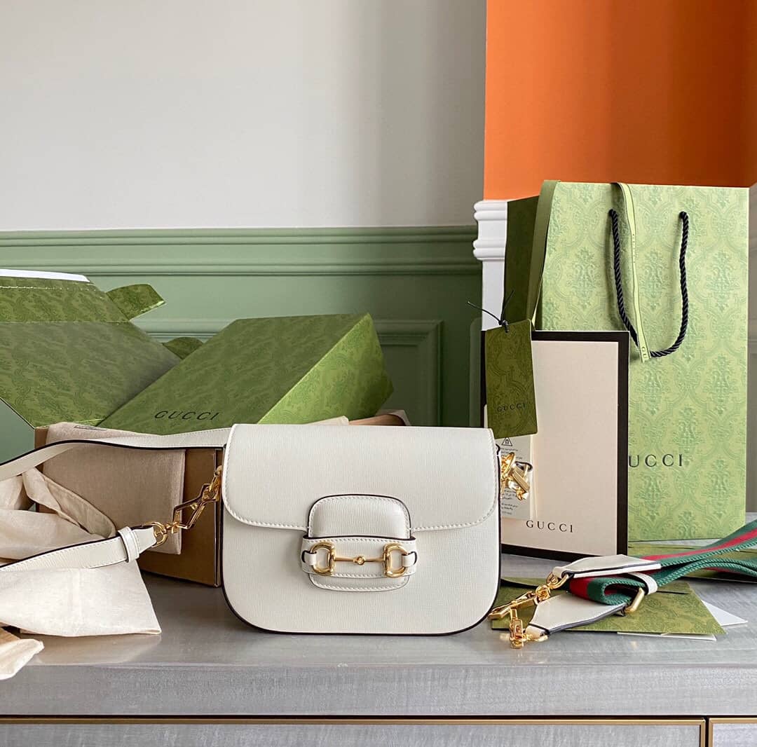 Gucci Horsebit 1955 Mini Bag Replica White 658574 - DEEPREPS