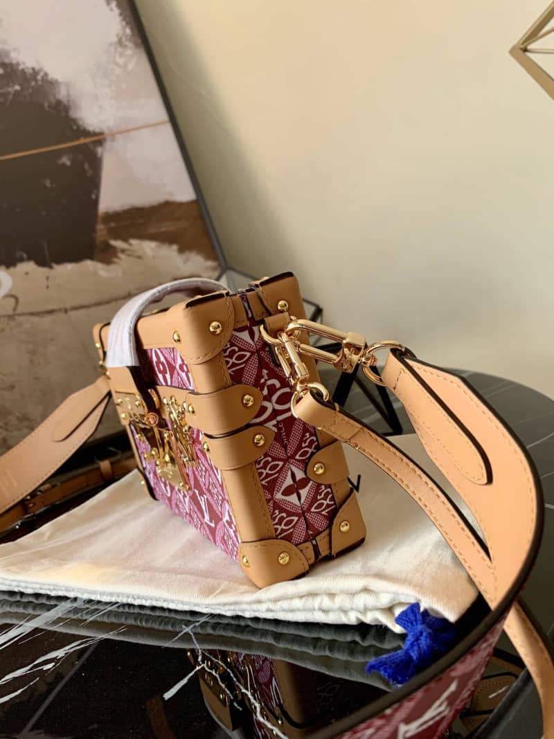 Louis Vuitton Since 1854 Petite Malle Replica Bag Red M57212 - DEEPREPS