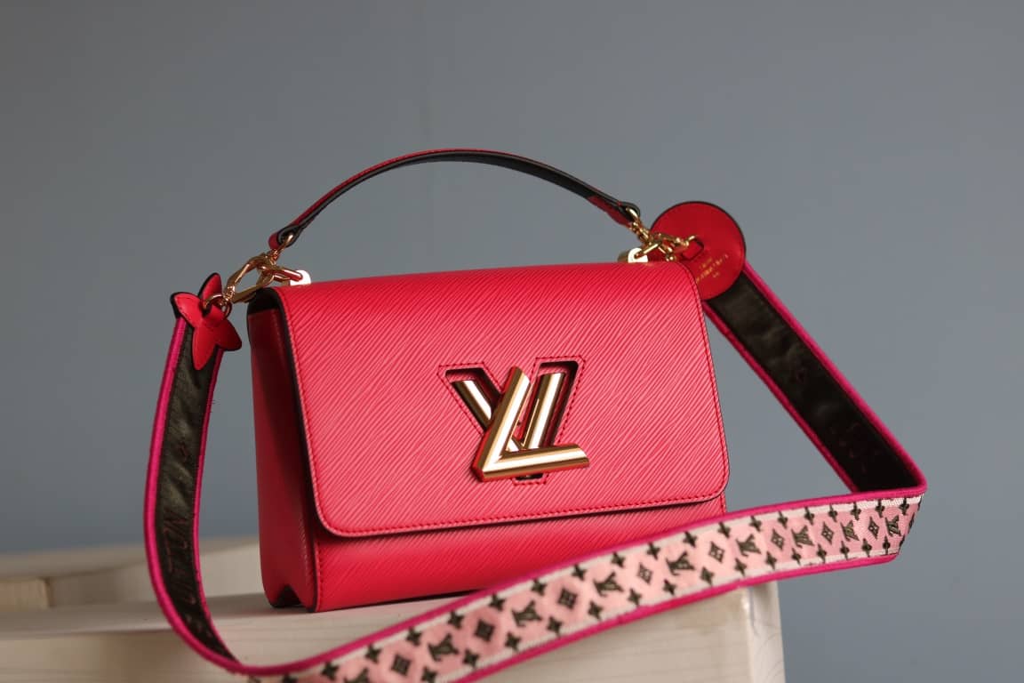 Louis Vuitton Textured Epi Leather Twist Series Bag Red - DEEPREPS