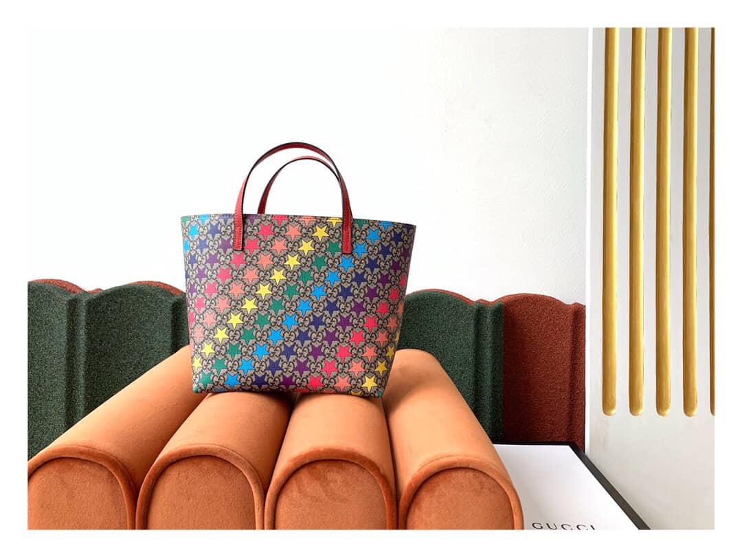 Gucci Children GG Tote With Pineapple Bag Replica Colorful 580840 - DEEPREPS
