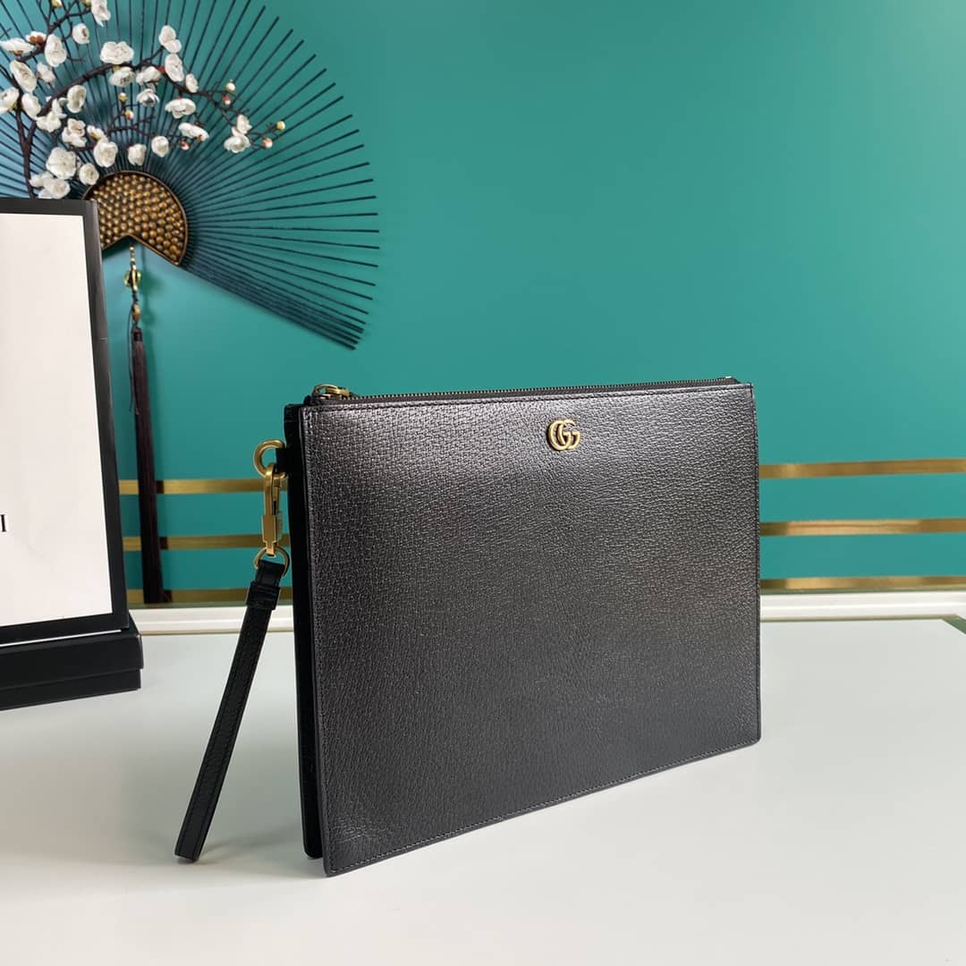 Gucci Marmont GG Leather Pouch Replica 547077 - DEEPREPS