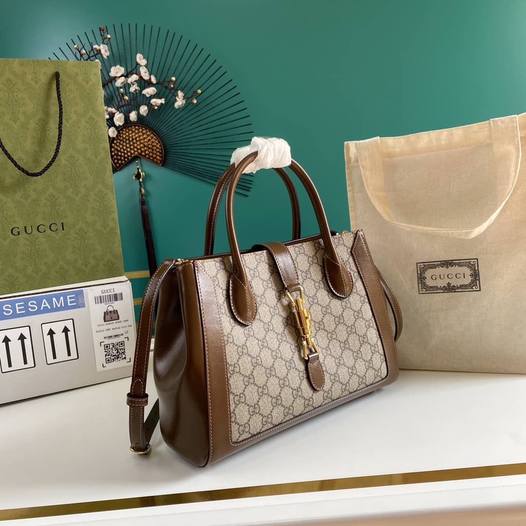 Gucci Jackie 1961 Medium Tote Replica 649016 - DEEPREPS
