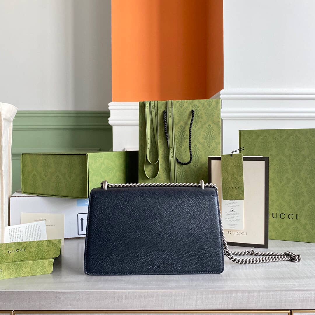 Gucci Dionysus Dupe GG Supreme Dionysus Chain Replica Shoulder Bag Black 400249 - DEEPREPS