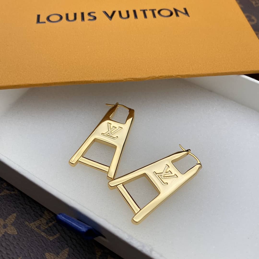 LV Hoop Earrings Dupe Logo AAA+ - DEEPREPS