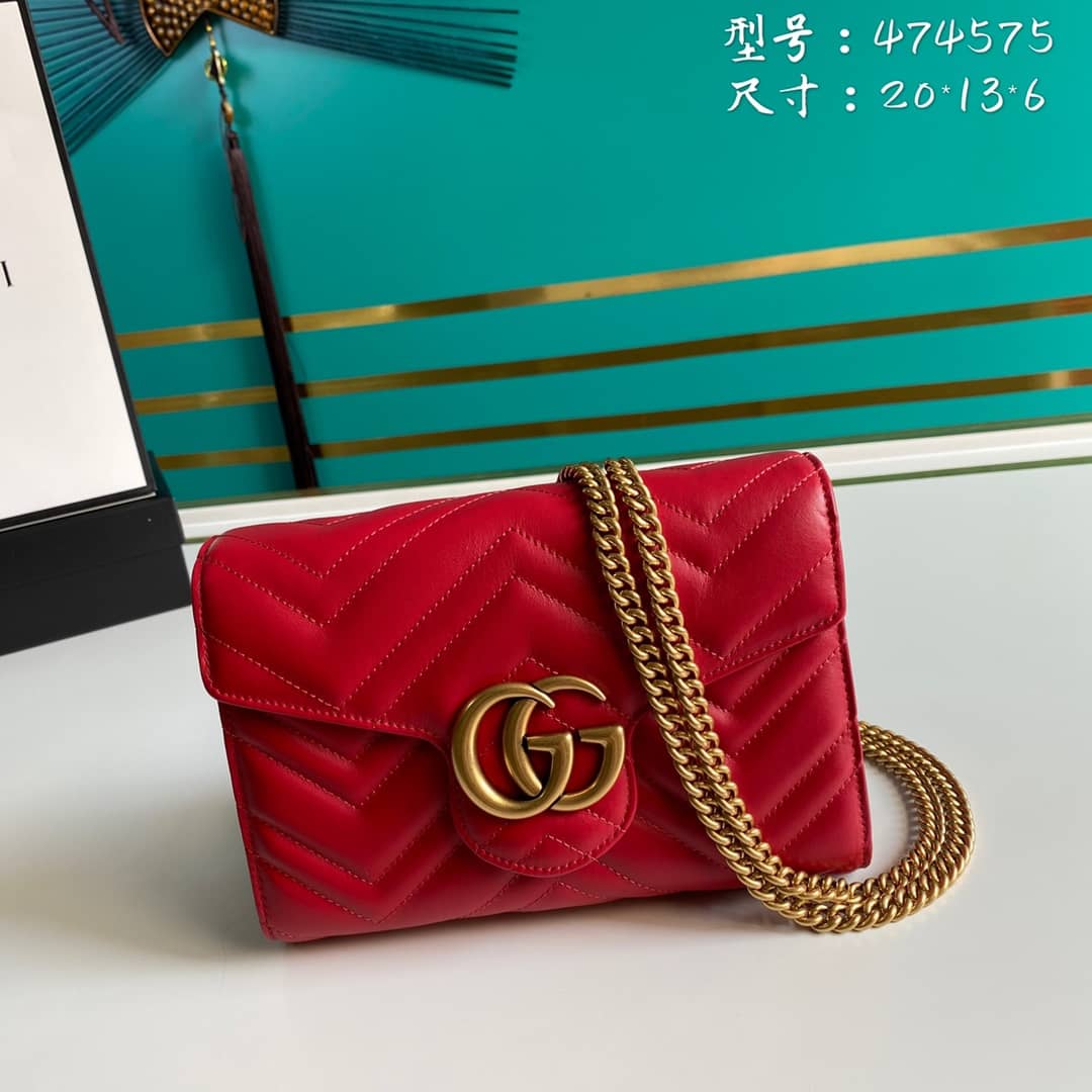 Gucci Marmont GG Matelassé Mini Bag Replica 474575 - DEEPREPS