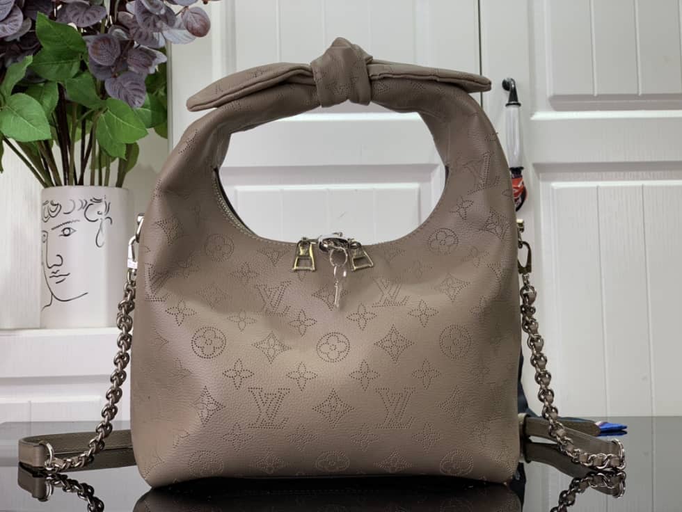 Louis Vuitton Why Knot PM Mahina Leather M20701 Replica Hobo - DEEPREPS
