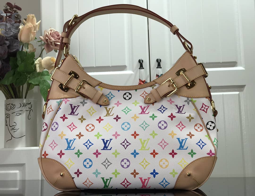 Louis Vuitton Monogram Multi Color Greta Shoulder Bag Replica White M40196 - DEEPREPS