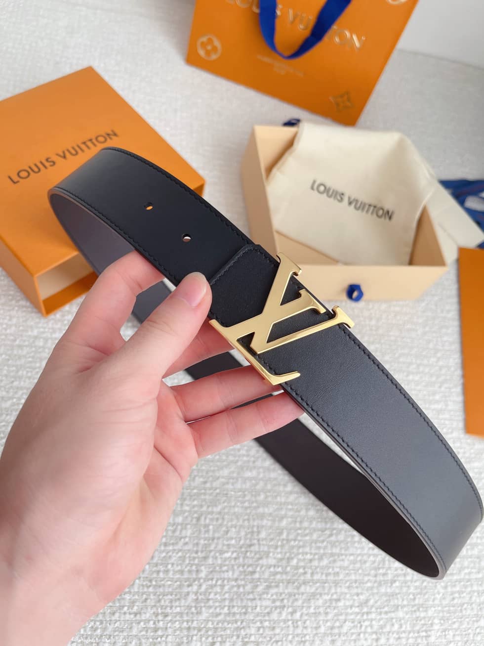 Replica Louis Vuitton Buckle Belt 40mm - DEEPREPS