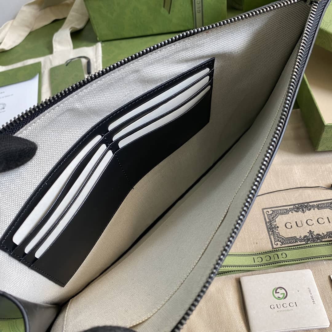 Gucci GG Marmont Leather Pouch Replica 475317 - DEEPREPS