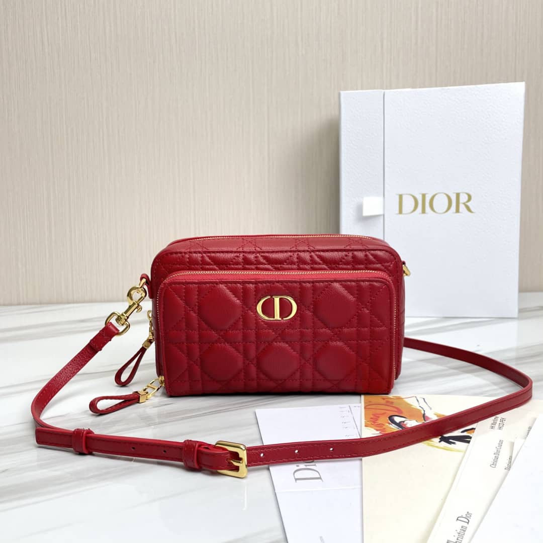 Christian Dior Caro Double Calfskin Pouch - DEEPREPS