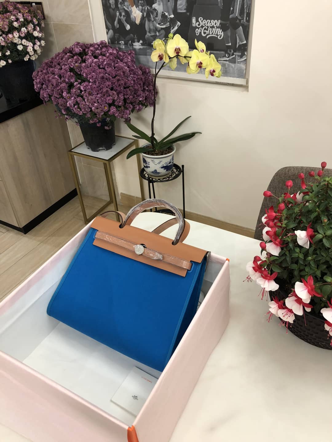 Hermes Bag Replica 31 Canvas Leather HerBag - DEEPREPS