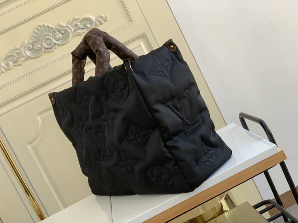 Louis Vuitton Onthego GM Nylon Monogram Pilow Giant Black M59007 Replica Tote - DEEPREPS
