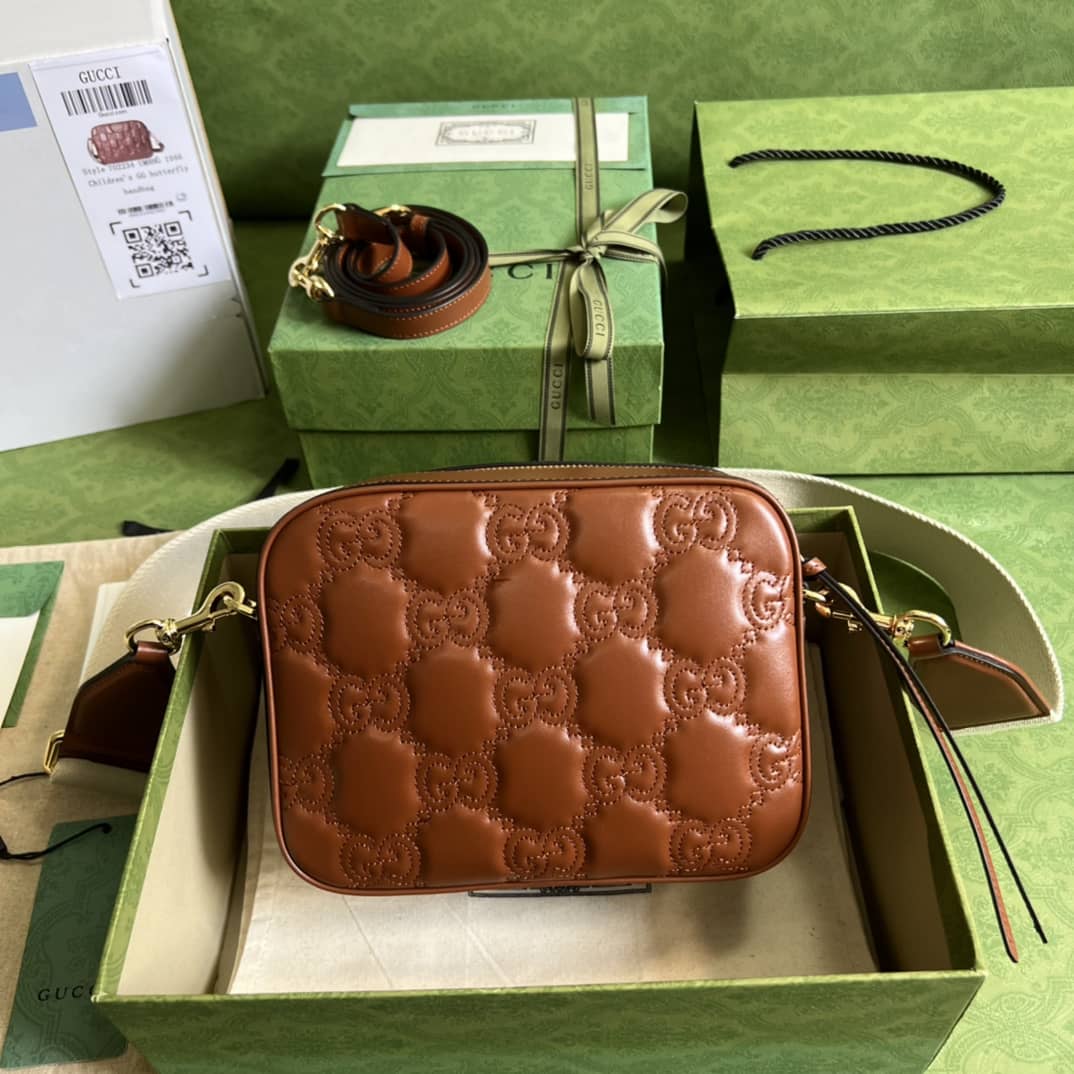 Gucci GG Matelassé Leather Shoulder Crossbody Handbag 702234 Replica - DEEPREPS