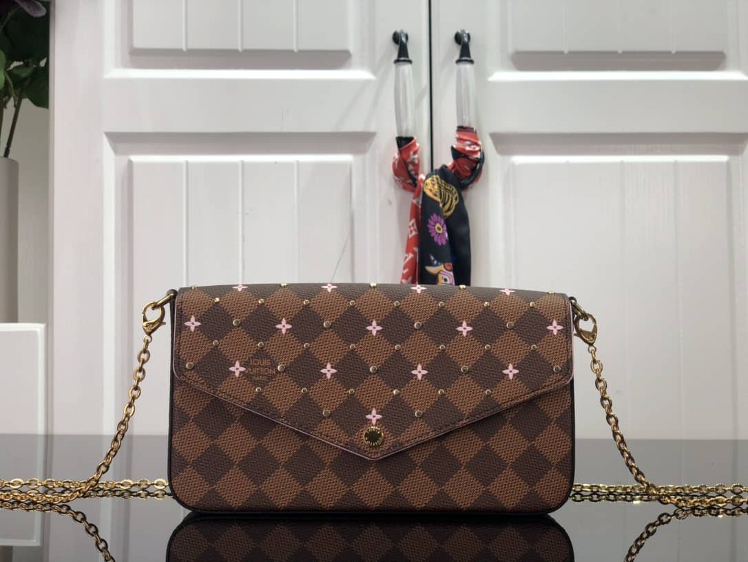 Louis Vuitton Damier Canvas Flicie Replica Pochette N60474 - DEEPREPS
