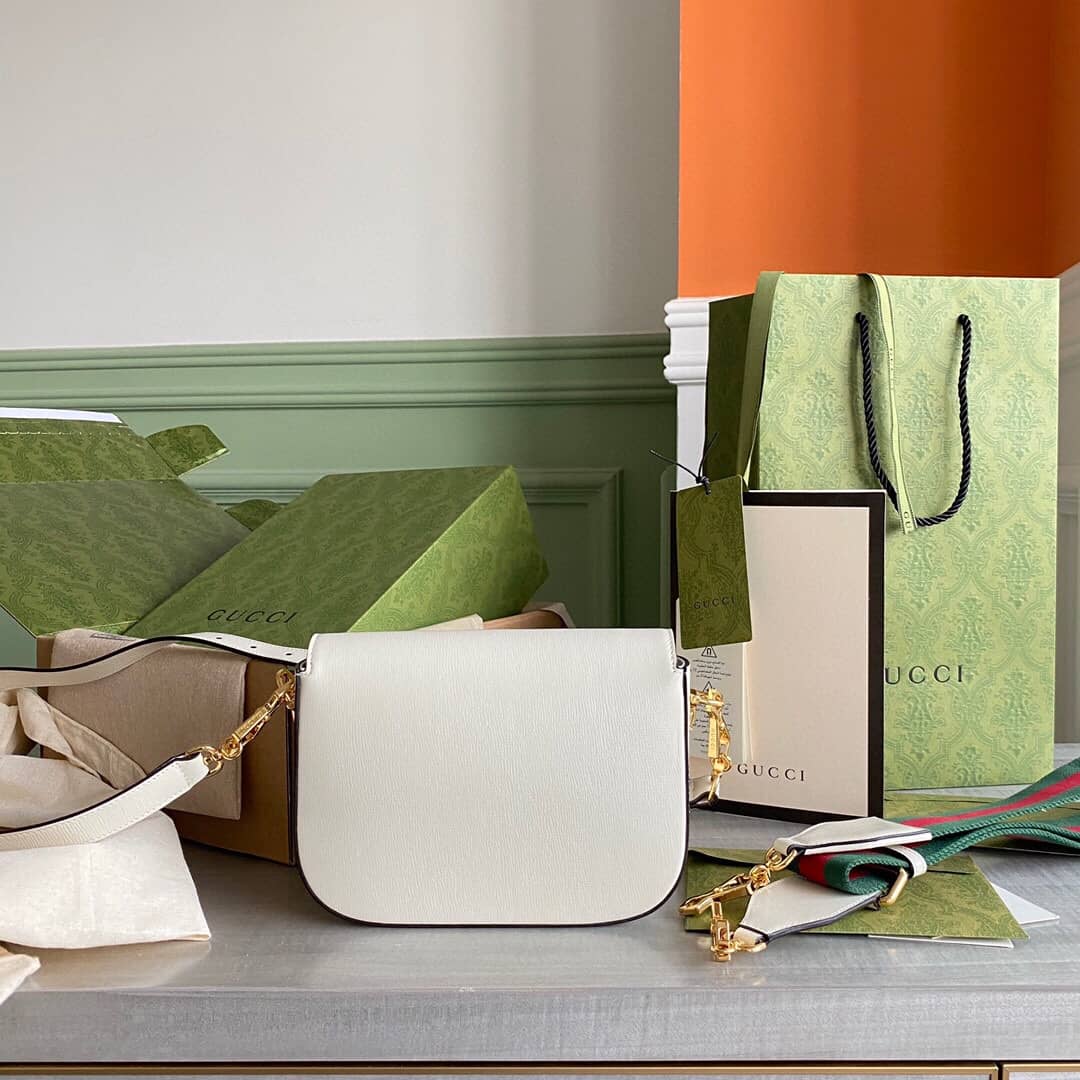 Gucci Horsebit 1955 Mini Bag Replica White 658574 - DEEPREPS