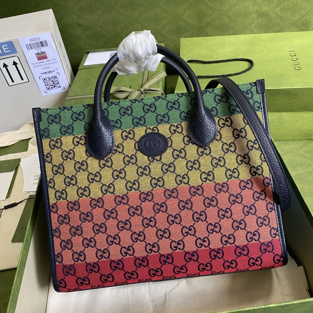 Gucci Les Pommes Small GG 2Way Tote Replica 659983 - DEEPREPS