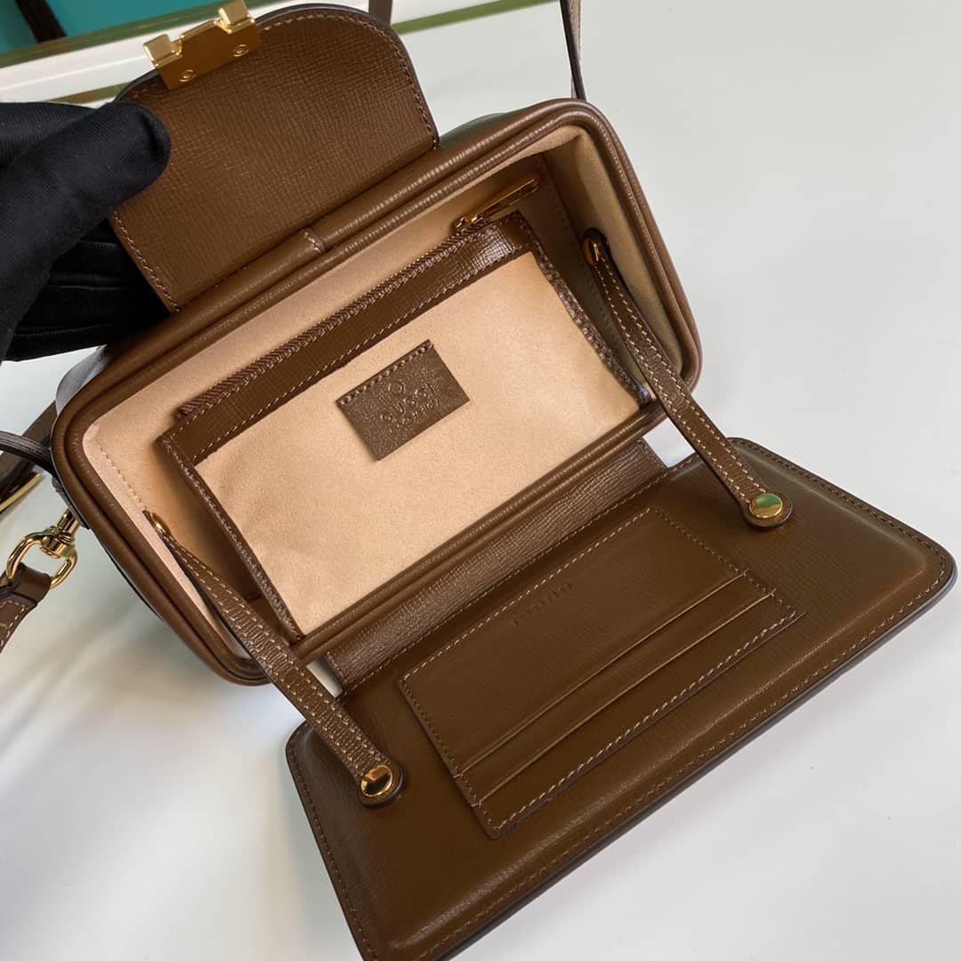 Gucci GG Mini Bag With Clasp Closure Replica 614368 - DEEPREPS