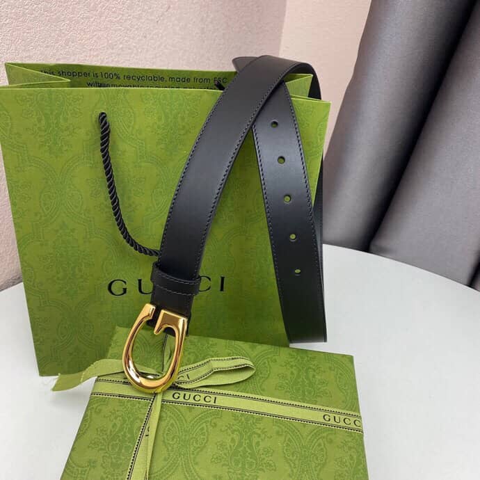 Fake Gucci Logo Belt 30mm - DEEPREPS