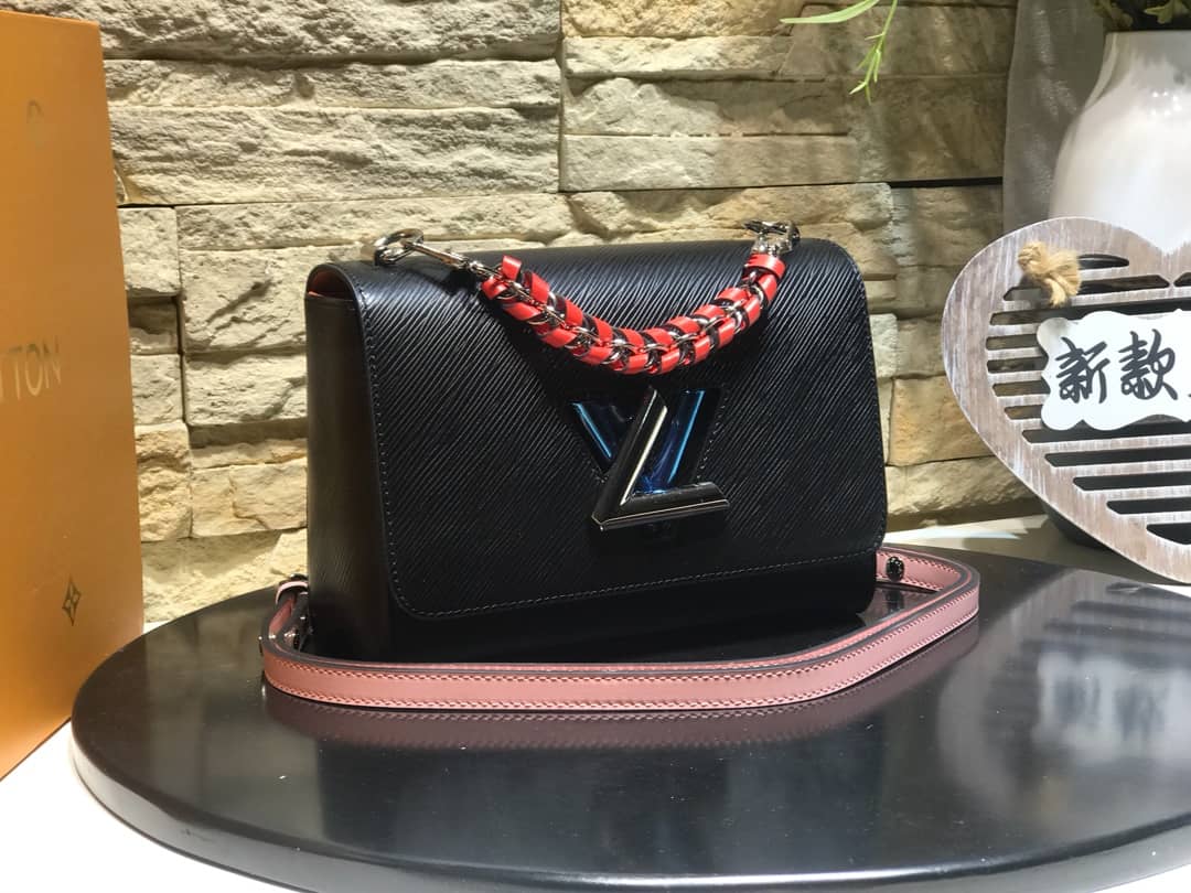 Louis Vuitton Twist MM Bag Black M50296 Replica - DEEPREPS