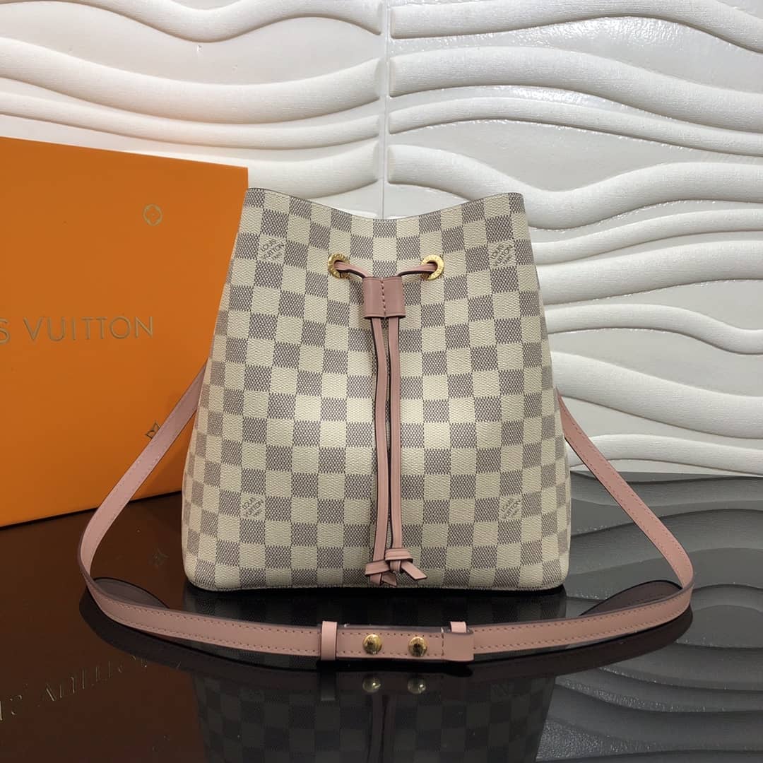 Louis Vuitton Neonoe Replica Bucket Bag Beige Pink M44020 - DEEPREPS