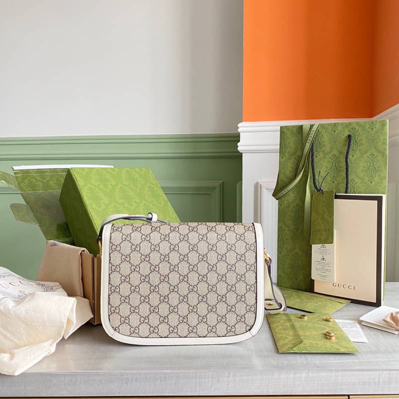 Gucci Horsebit 1955 Shoulder Bag Replica Gray 602204 - DEEPREPS