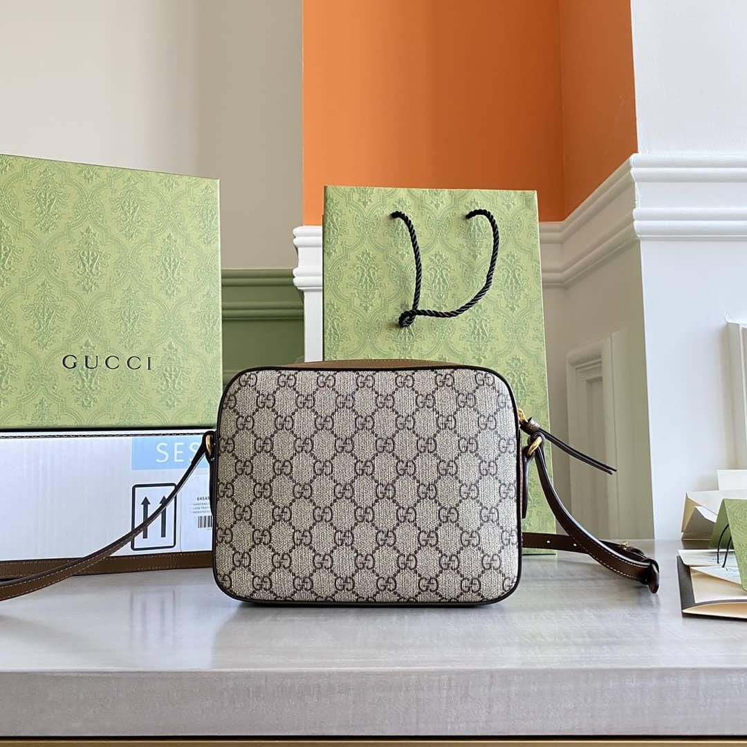 Gucci Horsebit 1955 GG Crossbody Bag Replica Brown 645454 - DEEPREPS