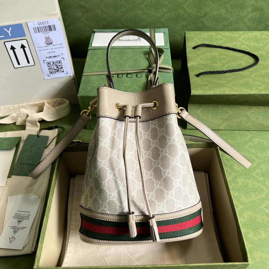 Gucci Ophidia Small GG Supreme 550621 Replica Bucket Bag - DEEPREPS