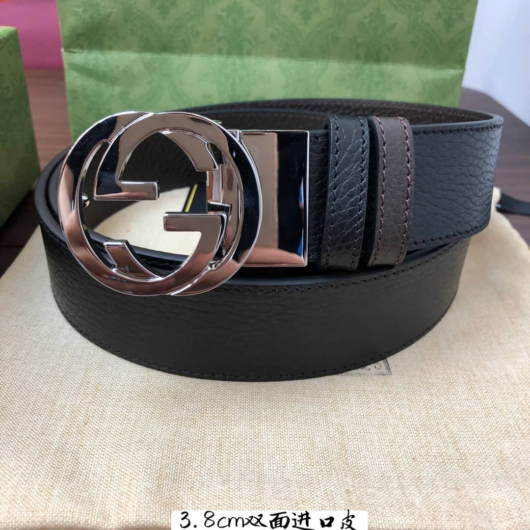 Knockoff Gucci Logo Belt 38mm - DEEPREPS