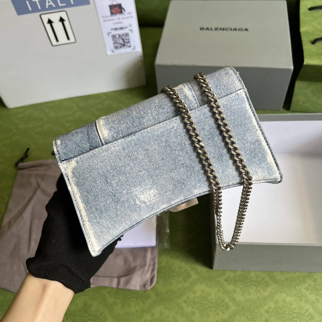 Gucci × Balenciaga Denim Shoulder Crossbody Bag 656050 Replica - DEEPREPS