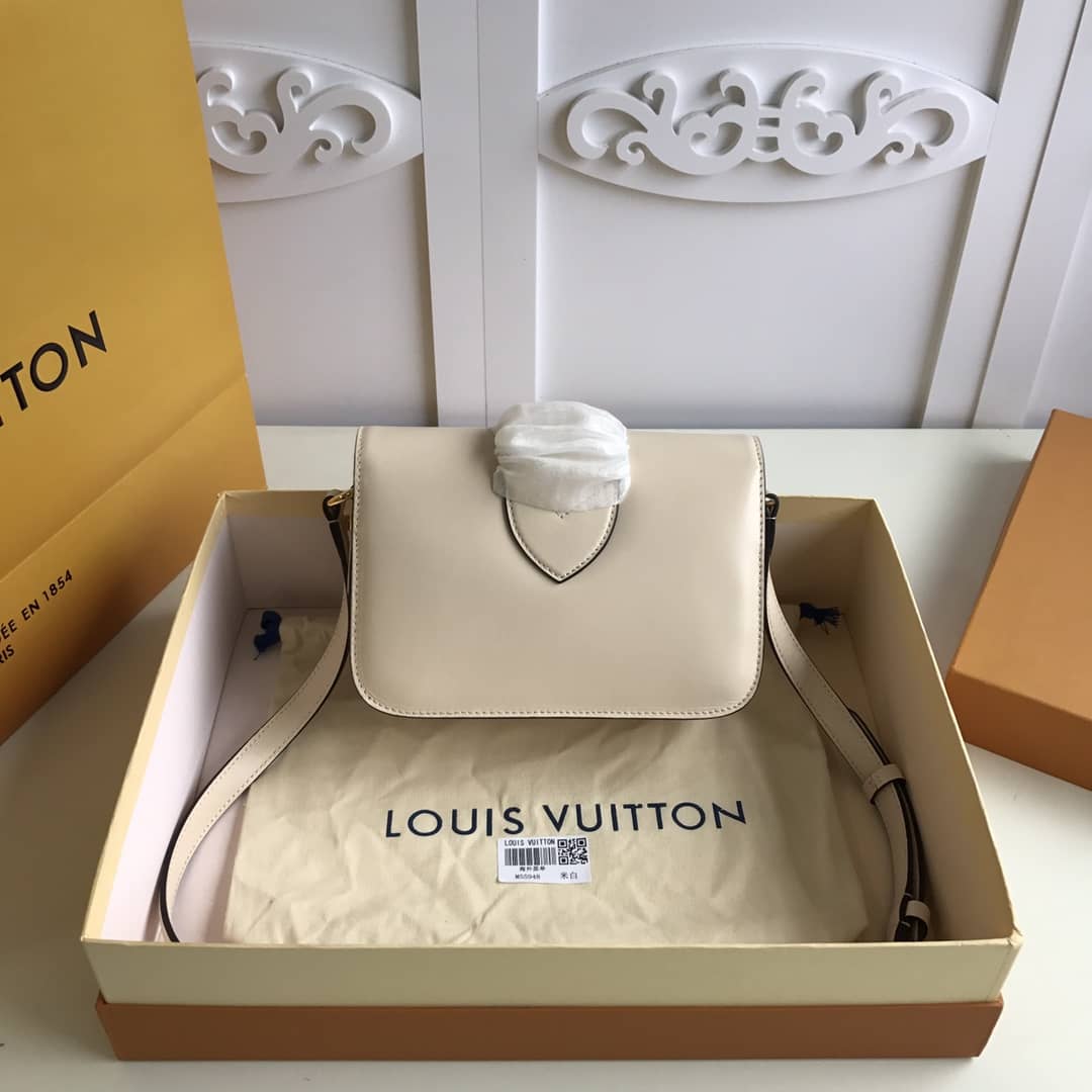 Louis Vuitton Pont9 Neuf Leather Replica Shoulder Bag White M55948 - DEEPREPS