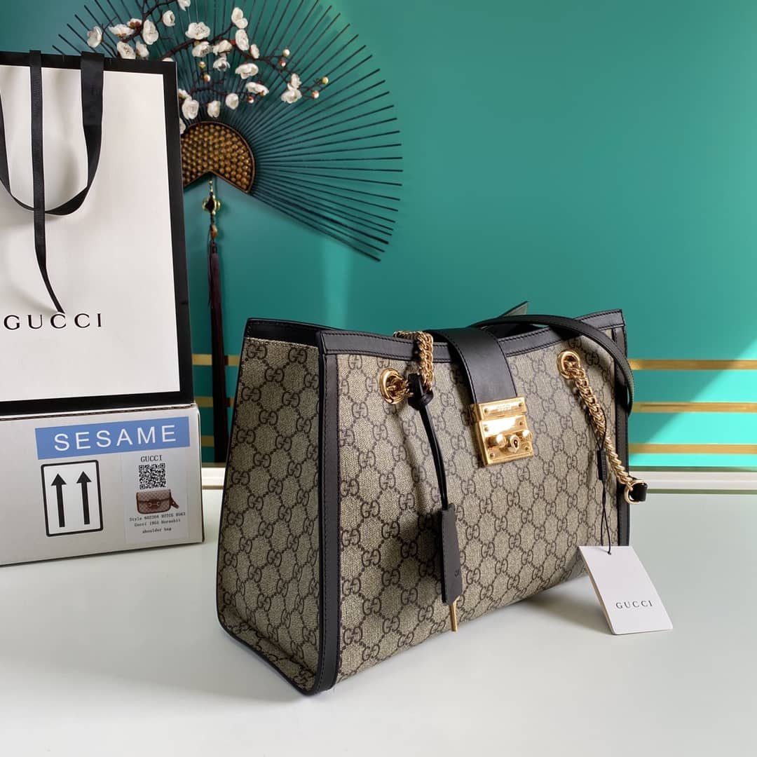 Gucci Padlock GG Supreme Canvas Shoulder Bag Replica 479197 - DEEPREPS