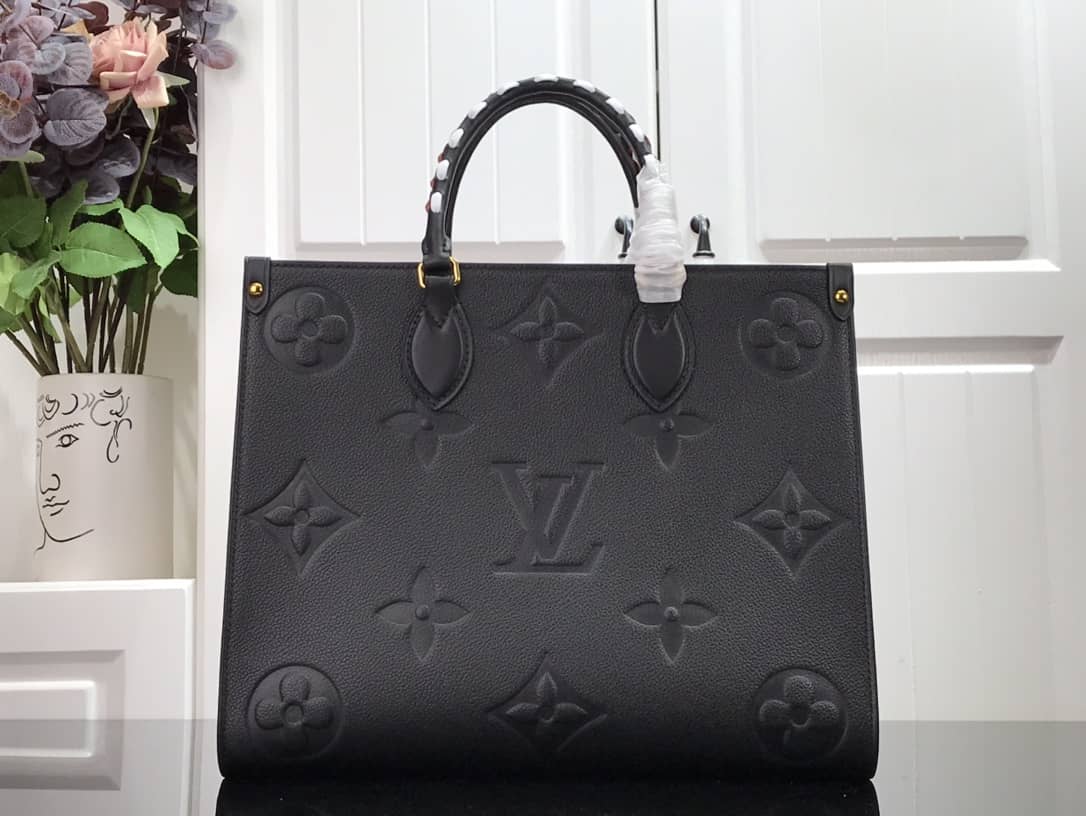 Louis Vuitton Monogram On the Go MM Shoulder Bag Replica Black M45595 - DEEPREPS